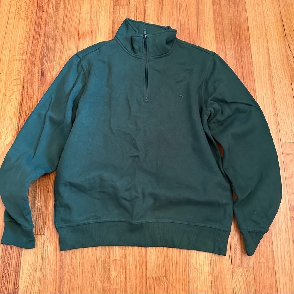 Tailorbyrd Golf Men M1/4-Zip Pullover Green Golf Sweater Fleece(A)1